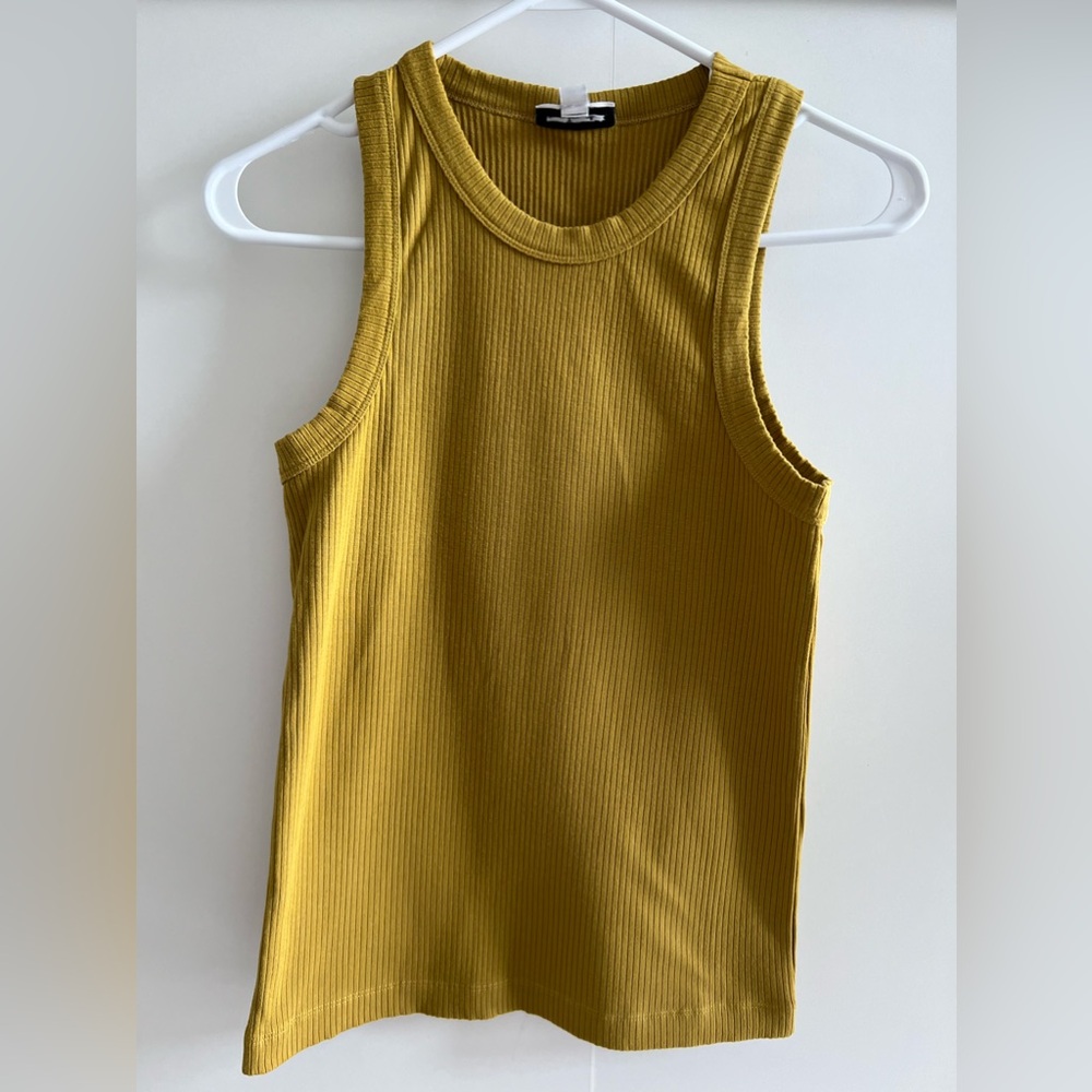 Frank and Oak Slim Fit Rib Sportneck Tank Size M